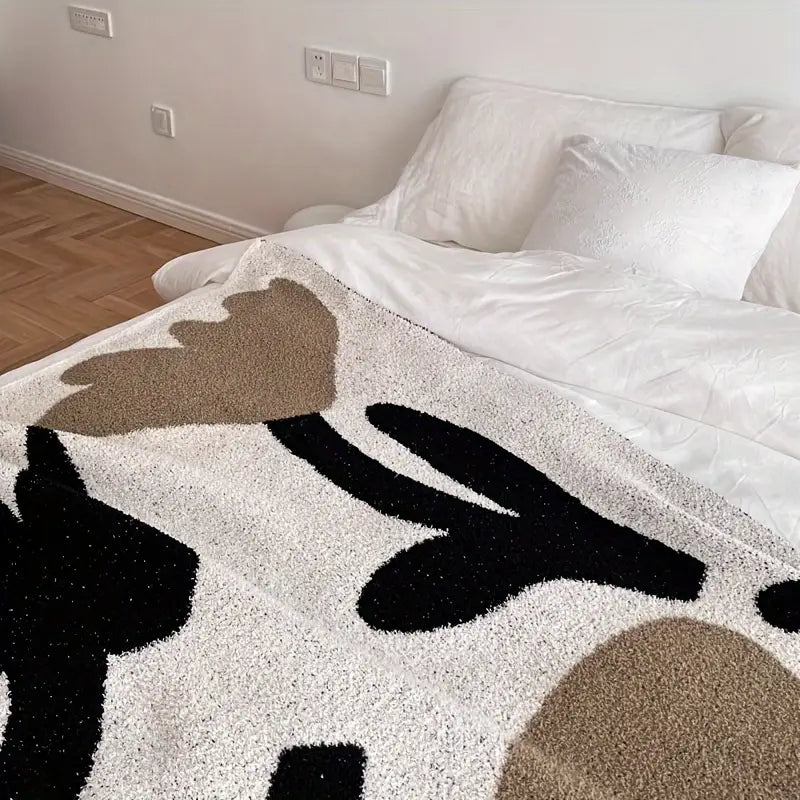 Geometric Throw Blanket - Soft, Warm, Lightweight - Couch, Bed, Travel