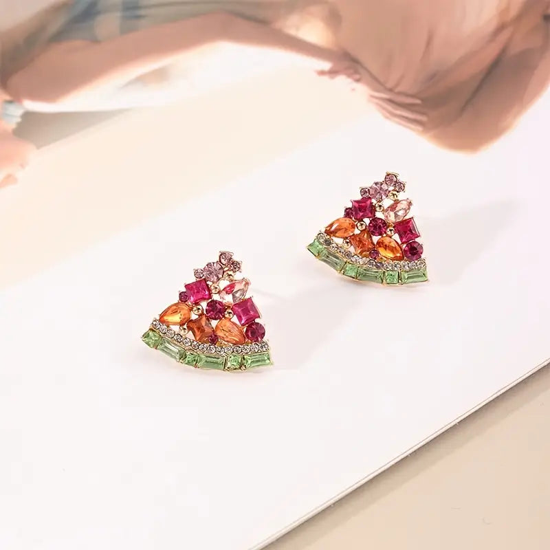 1 Pair Fashion Watermelon-Shaped Earrings