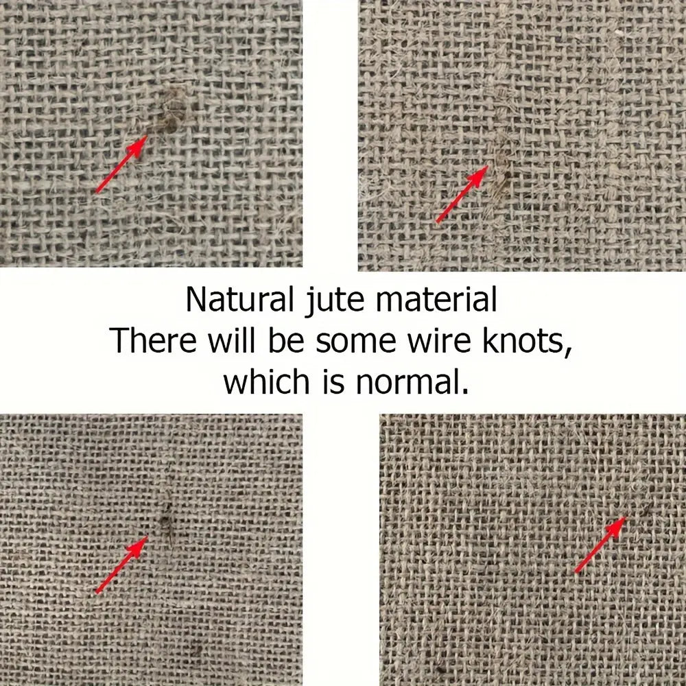 Rustic Burlap Table Runner Natural Jute Fabric