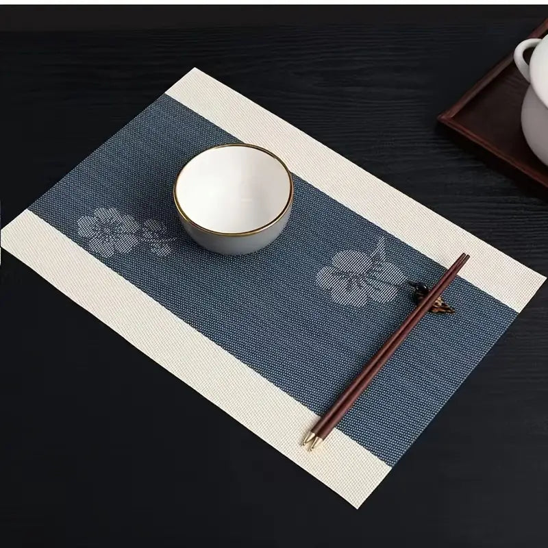6pcs Placemats Modern Style Erasable Oil-proof