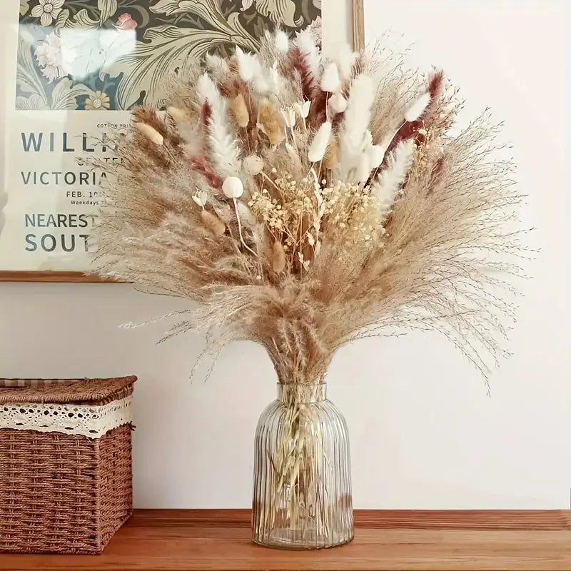 118pcs Boho Chic Artificial Flower Bouquet