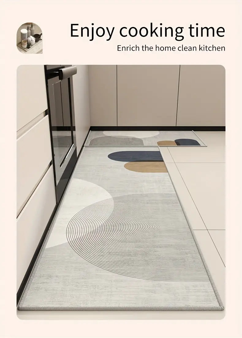 Tapis de couloir en velours doux d'inspiration nordique