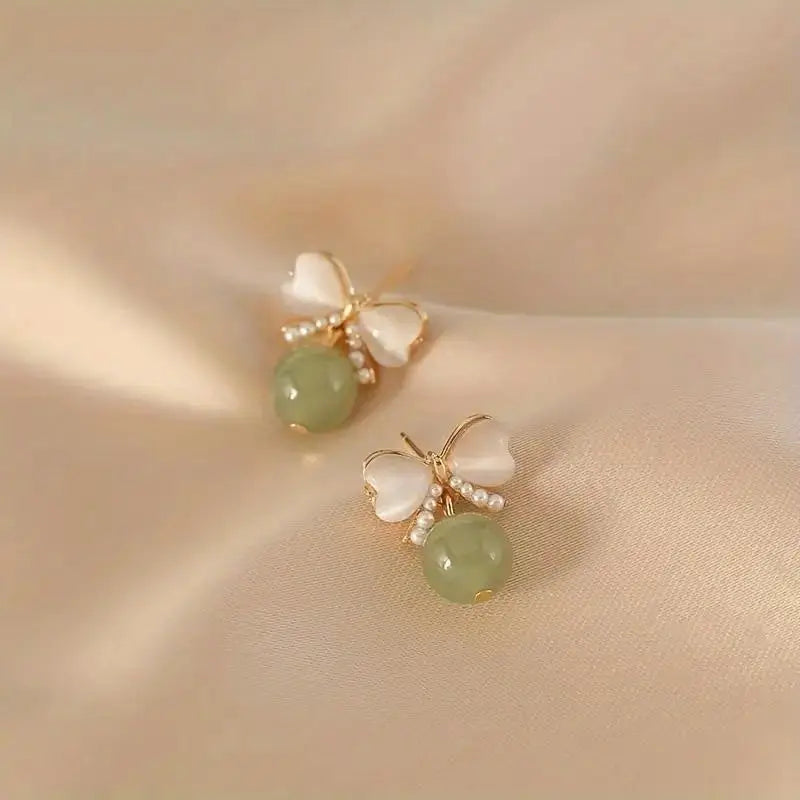 1 Pair of Bow Women's Ear Studs