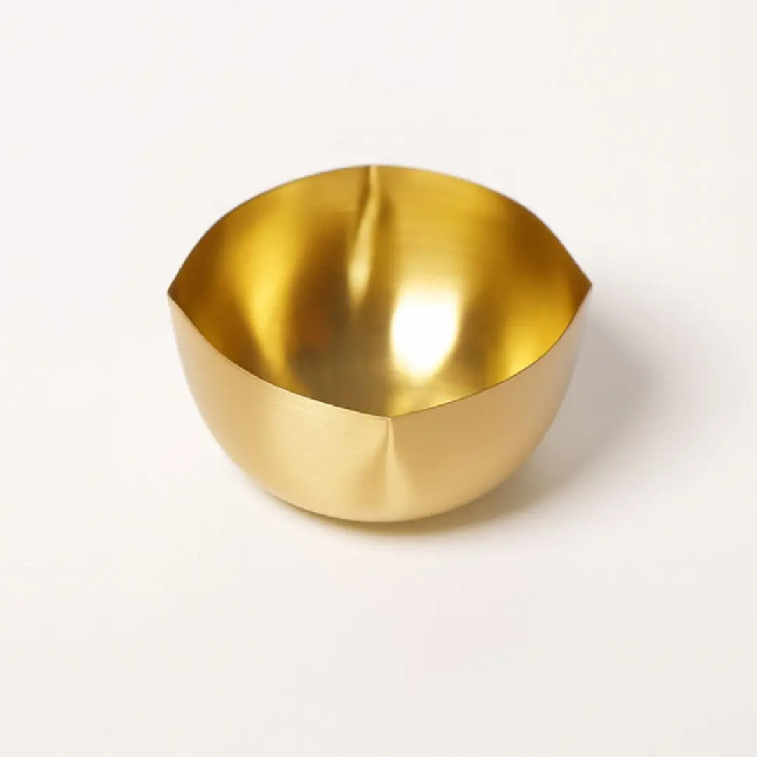 Pure Brass Oil Lamp Candle - Matte Finish
