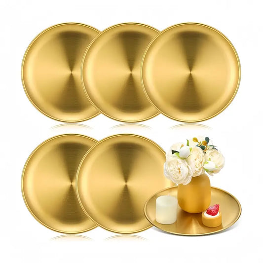 6-Pack Golden Serving Trays