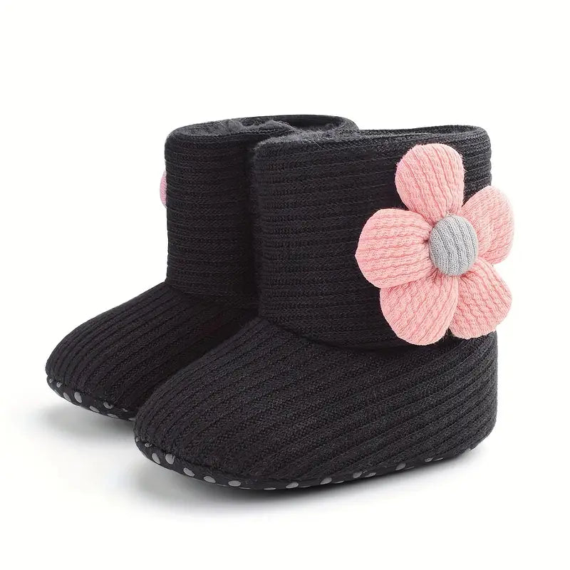 Bottes d'hiver chaudes en polaire pour bébé fille | Bottines légères pour l'intérieur et l'extérieur