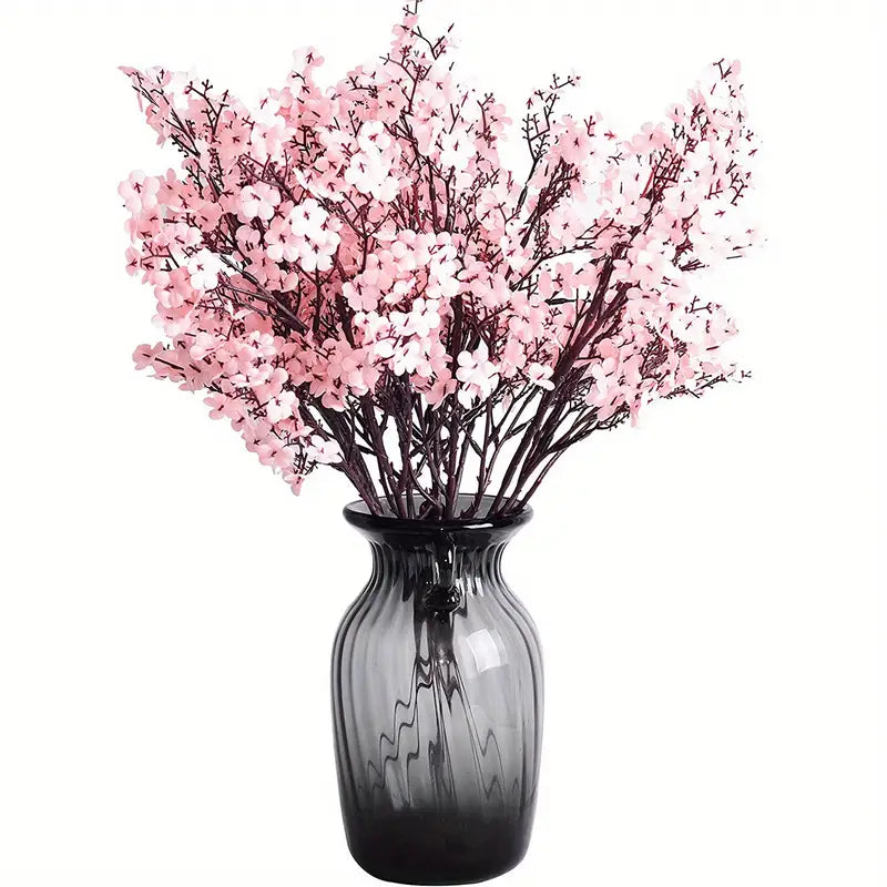 Lot de 3 gypsophiles artificielles en soie pour décoration de mariage et d'intérieur
