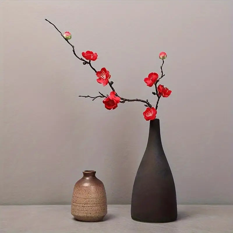 Branches de prunier artificielles – 1 tige de cerisier artificiel pour décoration intérieure