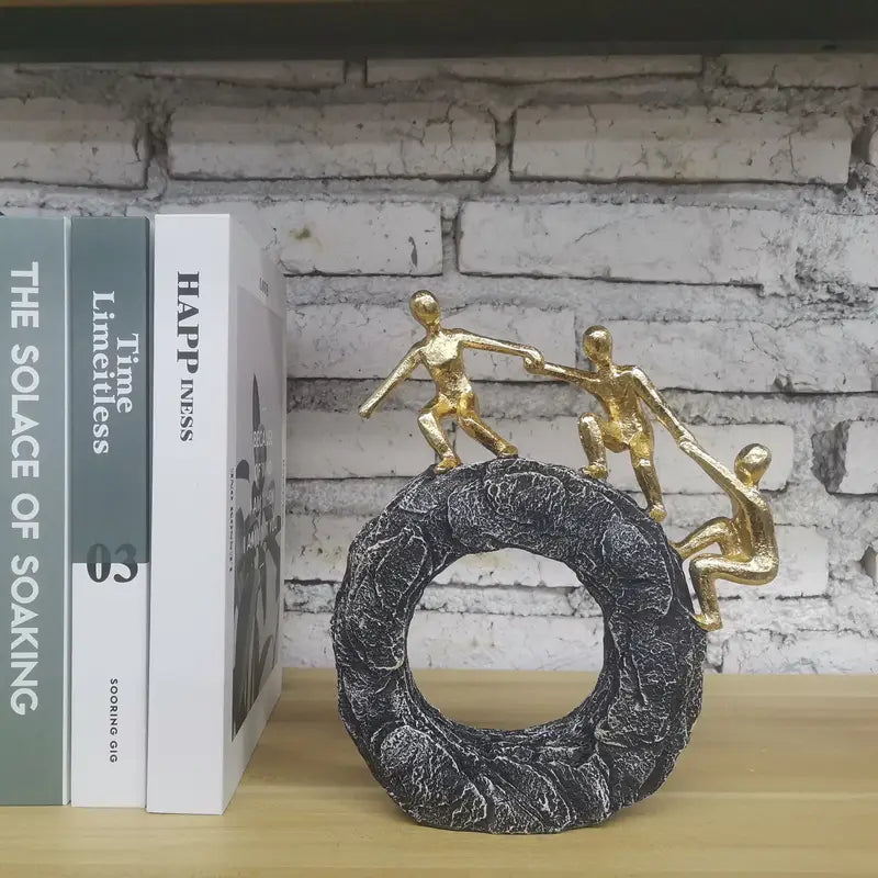 Climbing Figurine Statue - Inspirational Home Office Gym Decor Gift