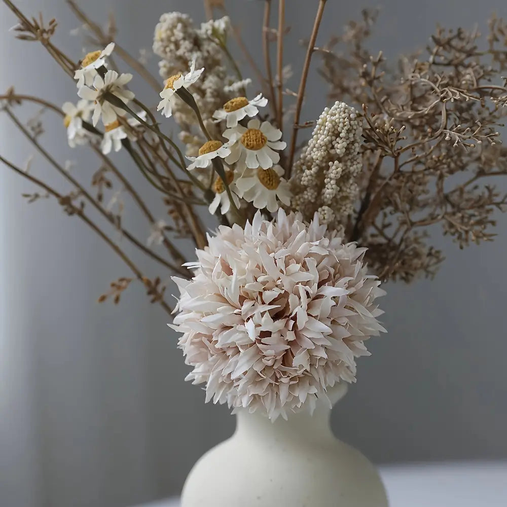 Classic Elegance Fabric Flower Artificial Chrysanthemum Bouquet