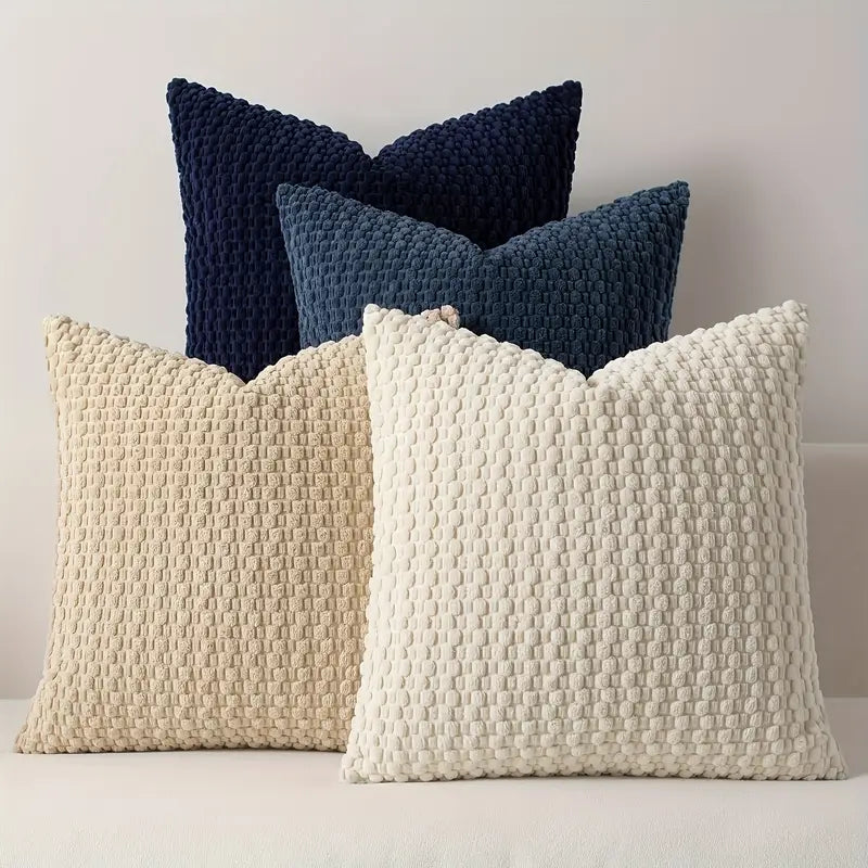Fleece Office Chair Cushion Cover Set - Double Sided, Washable