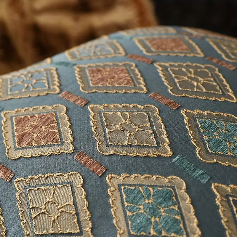 Geometric Throw Pillow Cover - Woven Polyester, Zipper Closure