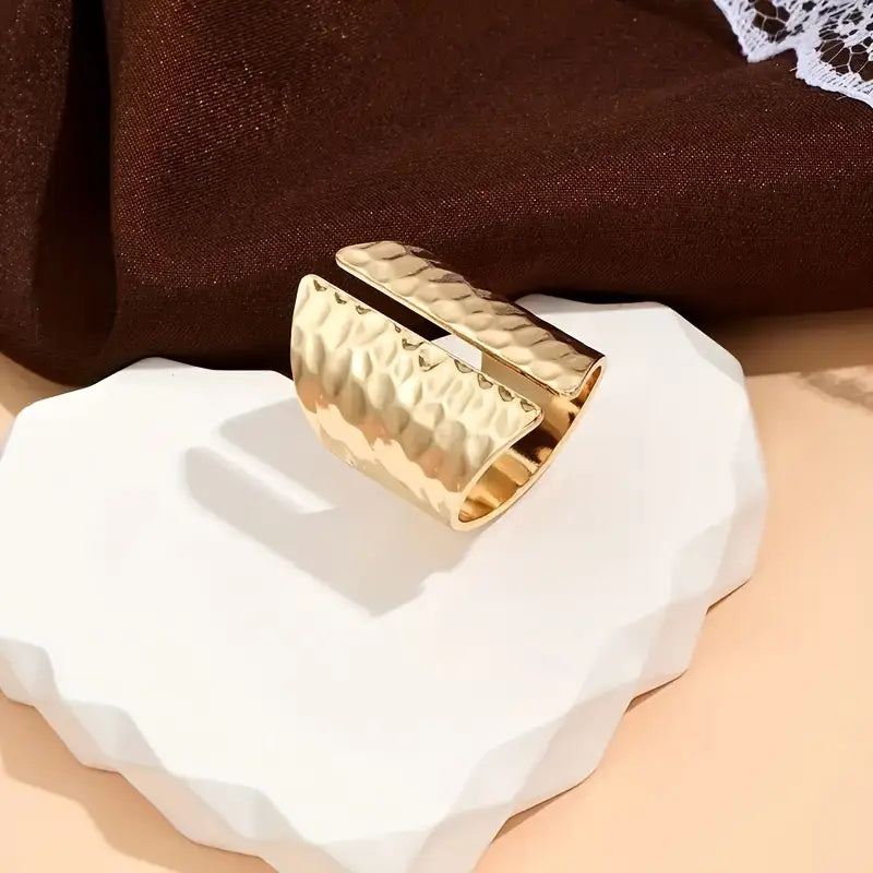 1 bague ouverte réglable simple et classique pour femme