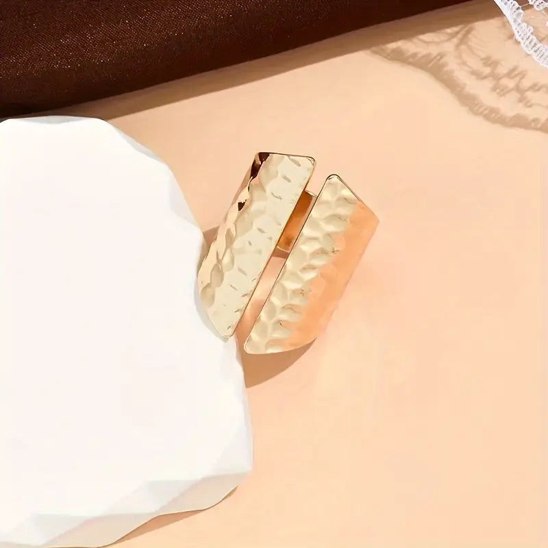 1 bague ouverte réglable simple et classique pour femme