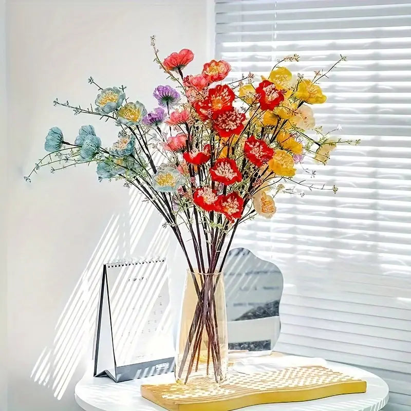 Artificial Azalea Flower Bouquet - Light Luxury Home Decor (6pcs)