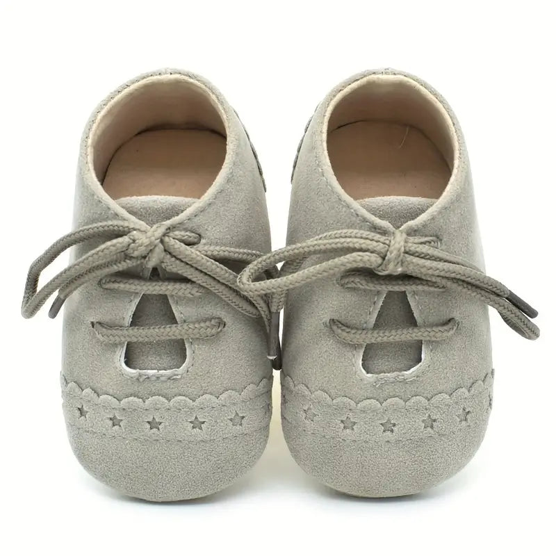Vintage Star Pattern Toddler Sneakers | Casual Lace-Up Shoes for Boys & Girls