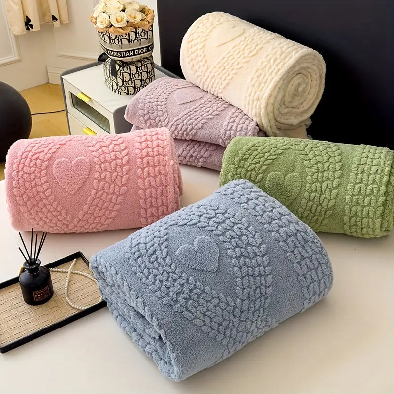 Milk Velvet Blanket - Soft European Throw for Travel & Camping