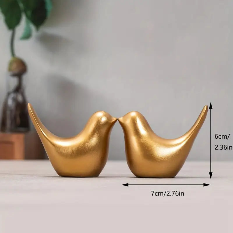 Resin Figurines - Home Decor Statues (2-Piece Set)