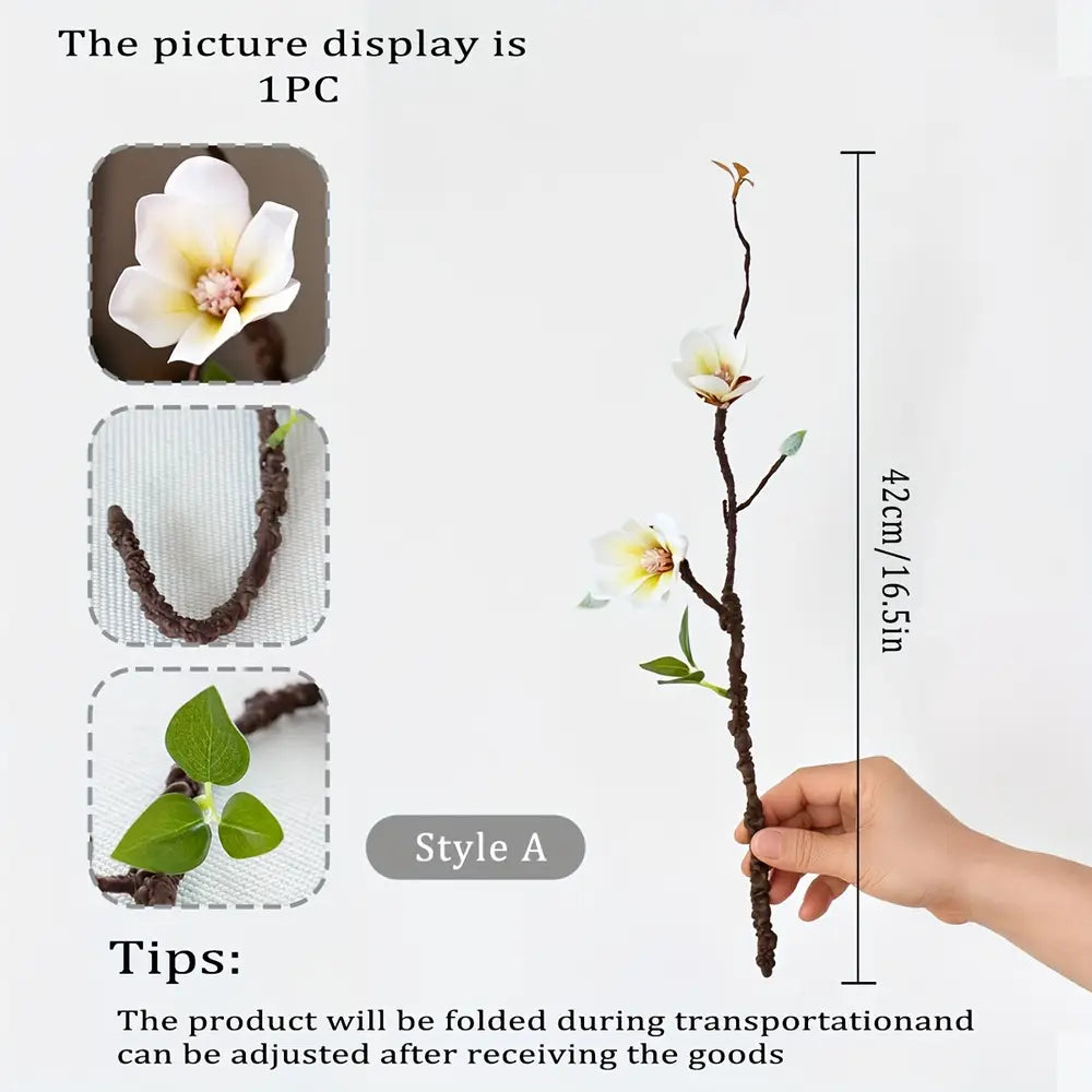1pc Magnolia with artificial branches 42cm home decoration