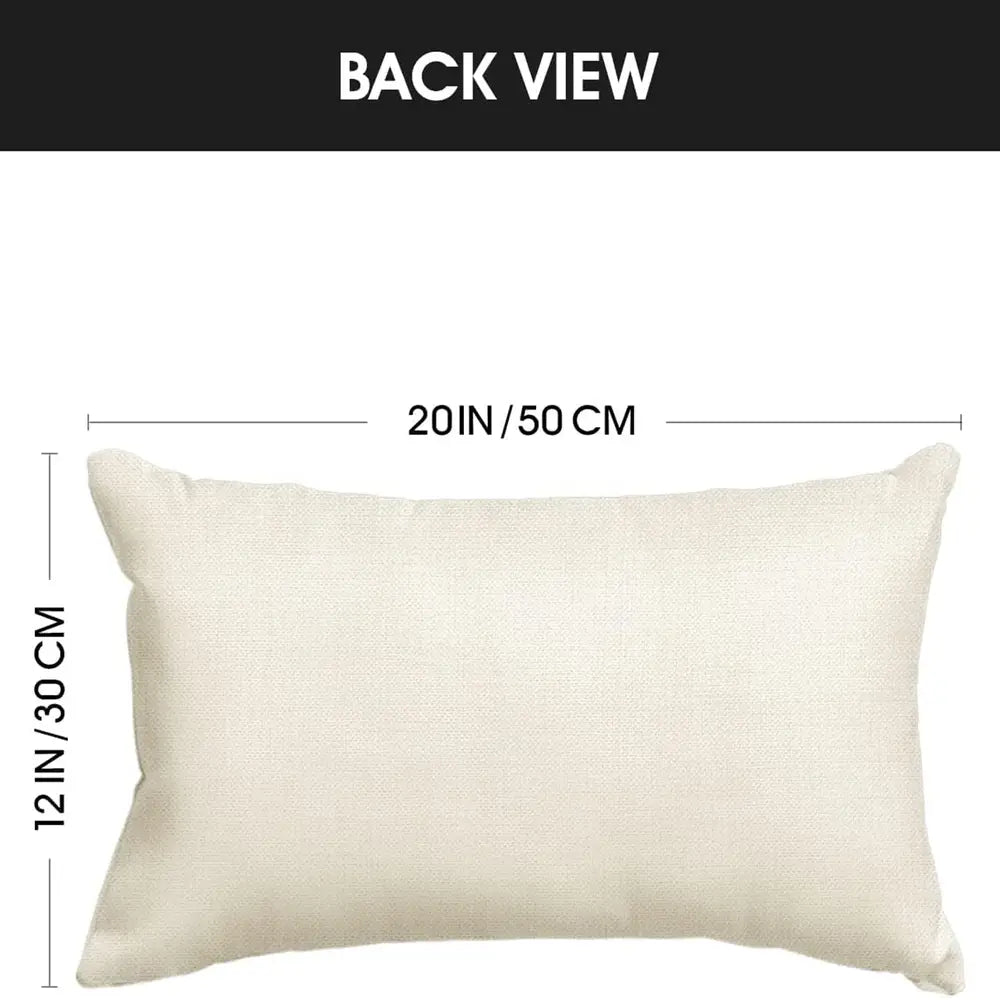 Housses de coussin en lin style bohème - 2 pièces, 30,48 x 50,8 cm,