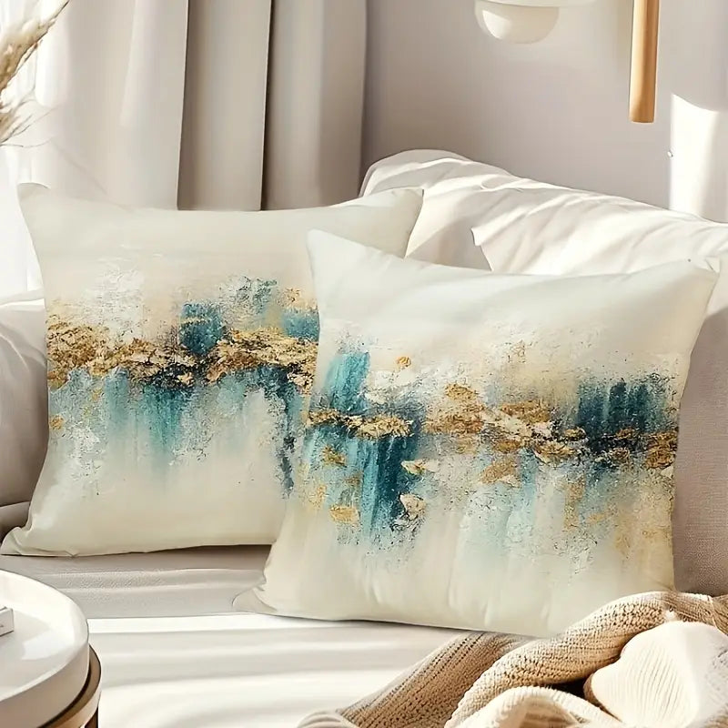 2pcs, Bohemian Abstract Art Throw Pillow Covers, 45cm x 45cm