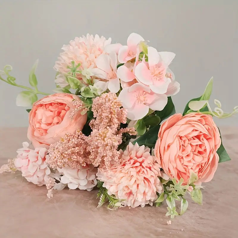 Pivoines artificielles en soie pour mariage – Bouquet de mariée et décoration d'intérieur