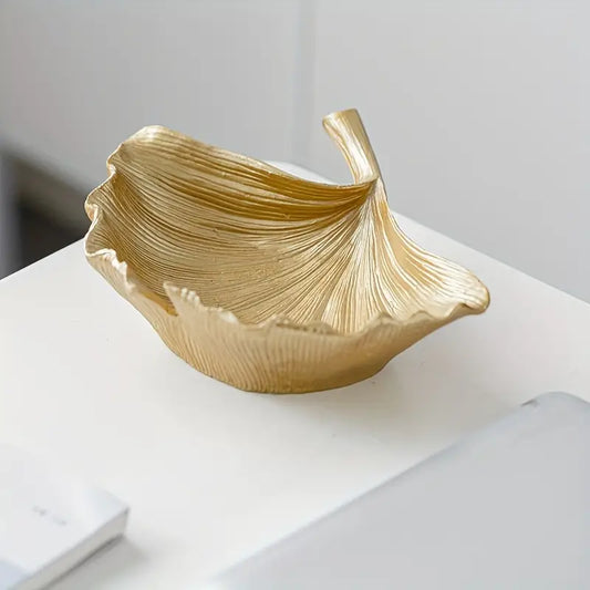 1pc Ginkgo Design Leaf Serving Tray