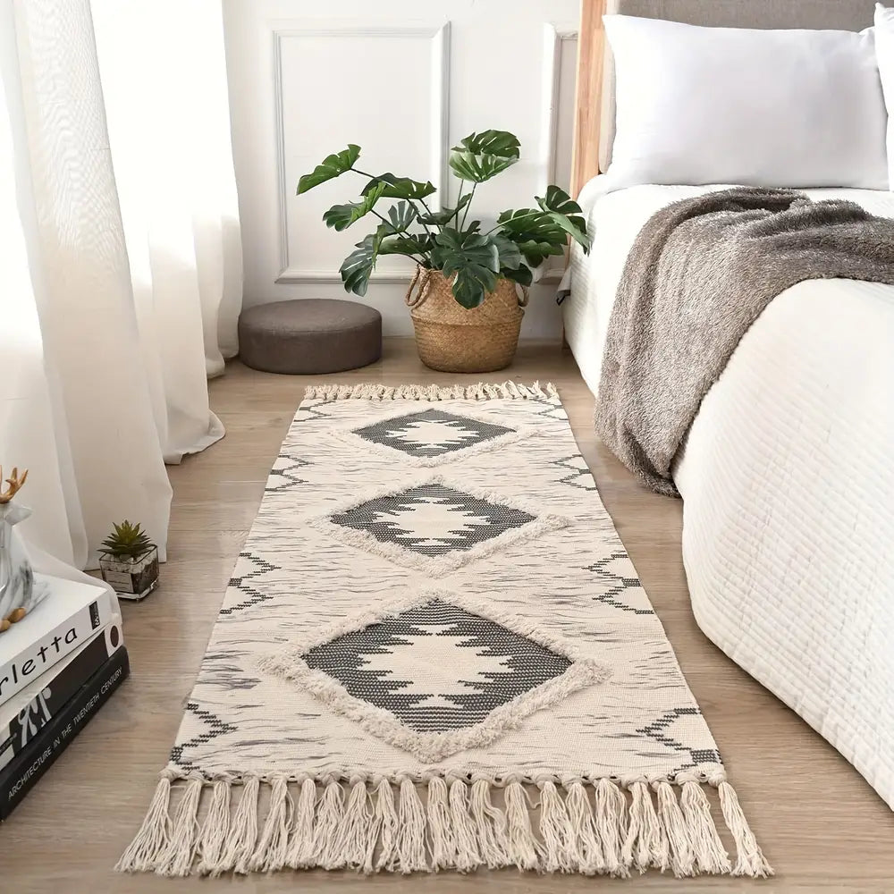 Tassel Bohemian Bathroom Rug Mat