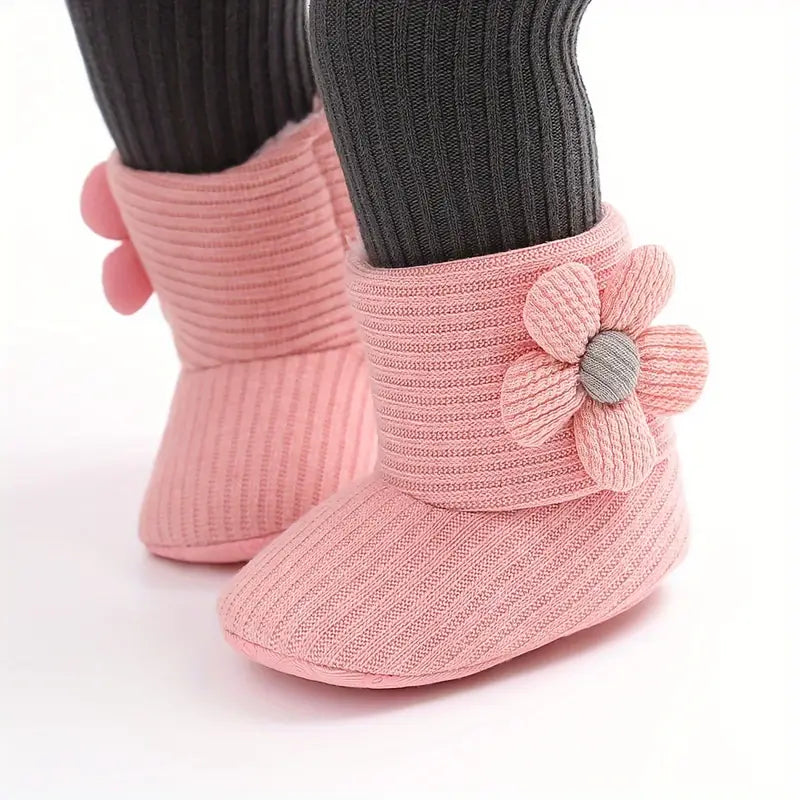 Bottes d'hiver chaudes en polaire pour bébé fille | Bottines légères pour l'intérieur et l'extérieur