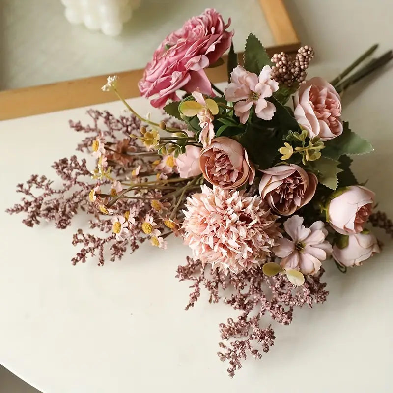 1 Bouquet Boho Style Artificial Flower Arrangement