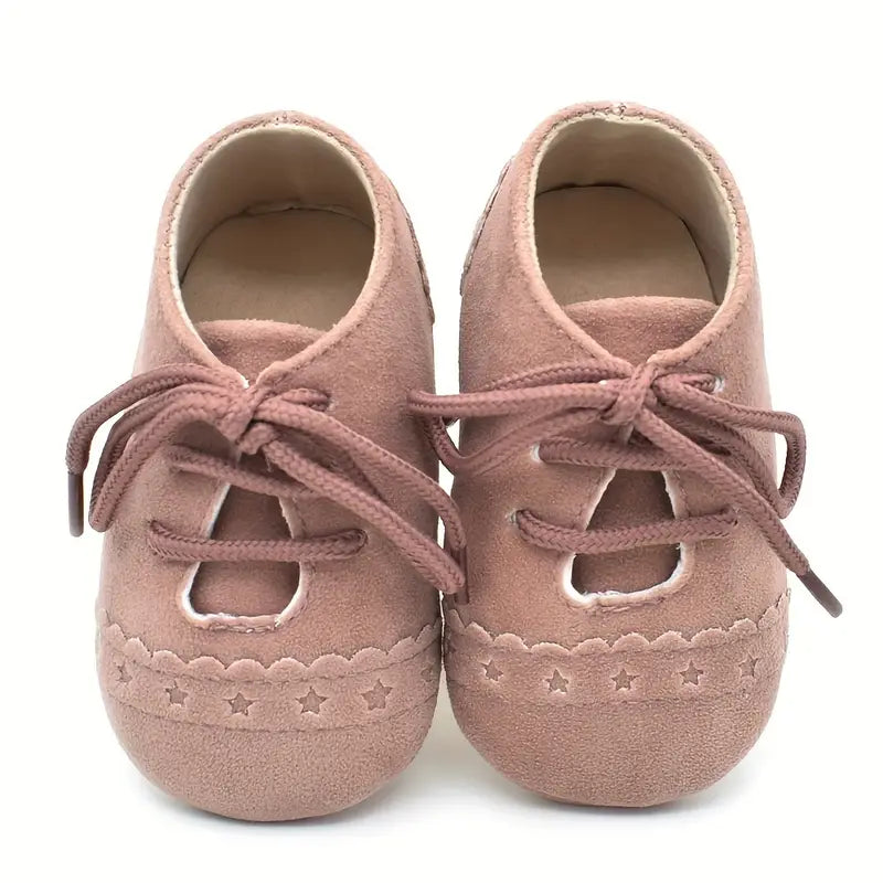 Vintage Star Pattern Toddler Sneakers | Casual Lace-Up Shoes for Boys & Girls