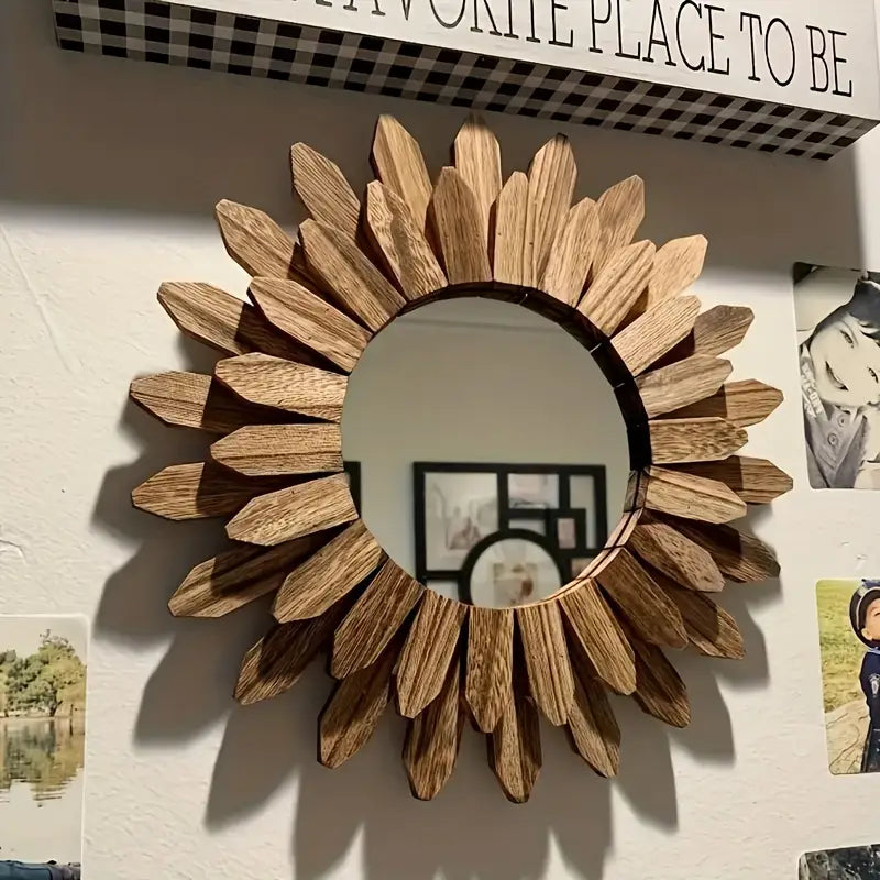 1pc Bohemian Sunflower Style Mirror