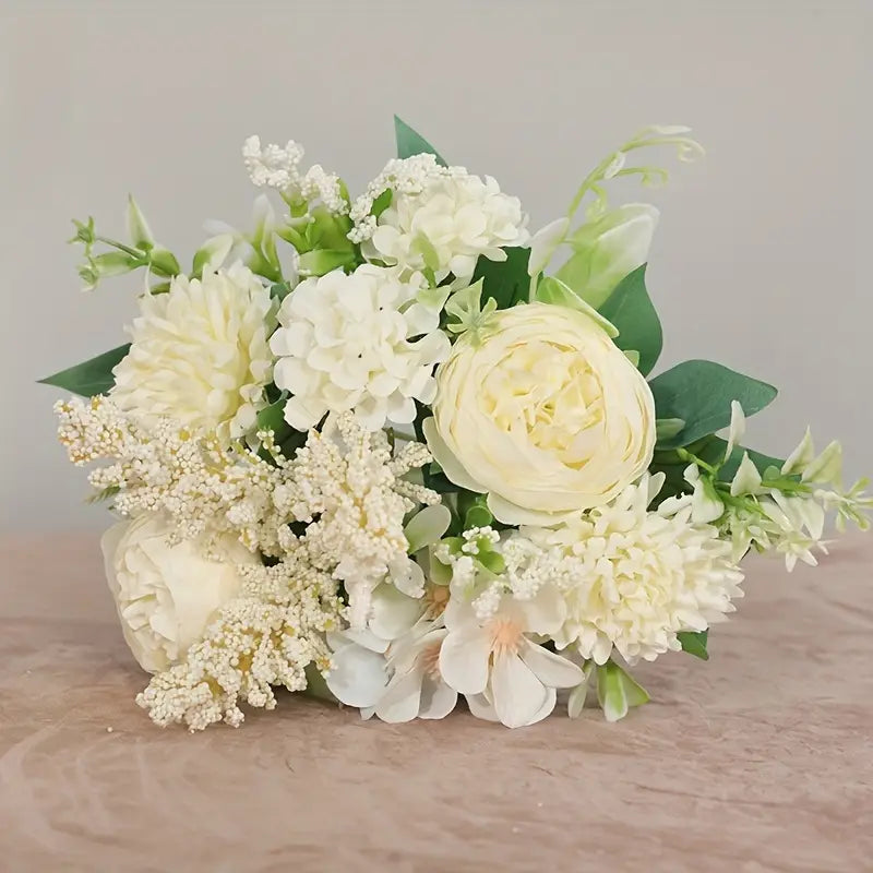 Pivoines artificielles en soie pour mariage – Bouquet de mariée et décoration d'intérieur