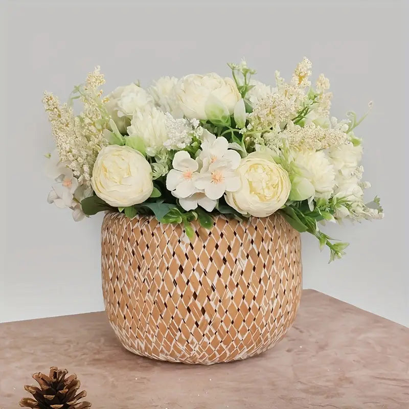 Pivoines artificielles en soie pour mariage – Bouquet de mariée et décoration d'intérieur
