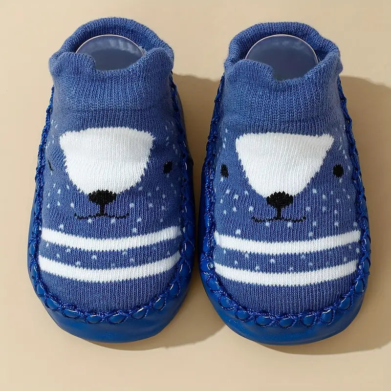 Non-Slip Toddler Socks | Indoor & Outdoor Cotton Blend for Babies Under 12 Months