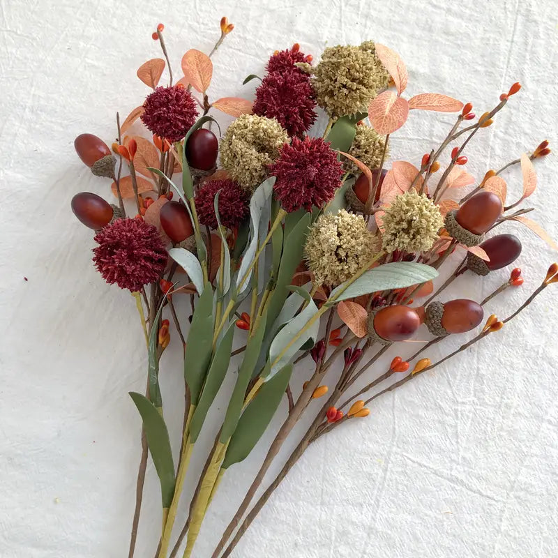 Autumn Hydrangea Artificial Flowers - DIY Thanksgiving Decor
