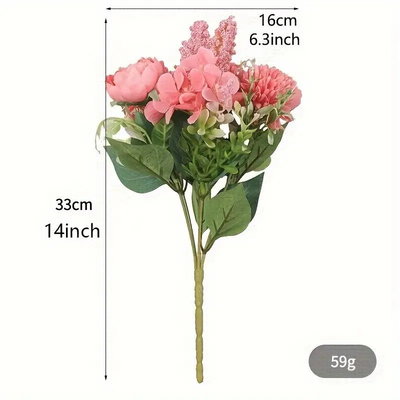 Pivoines artificielles en soie pour mariage – Bouquet de mariée et décoration d'intérieur