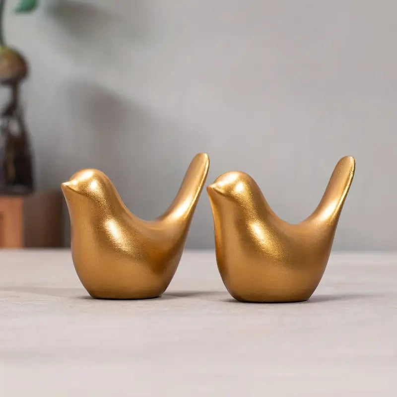 Resin Figurines - Home Decor Statues (2-Piece Set)