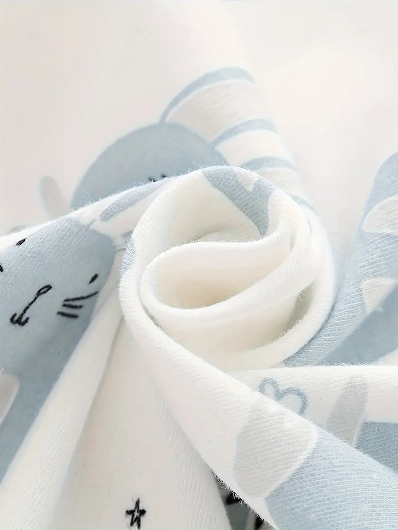 Body bébé boutonné en coton | Grenouillère confortable à manches longues pour bébé garçon