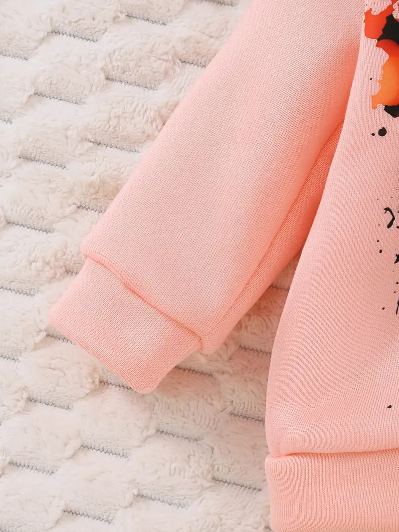 Butterfly Print Hoodie & Pants Set | Soft & Breathable Fall/Winter Baby Girl Outfit