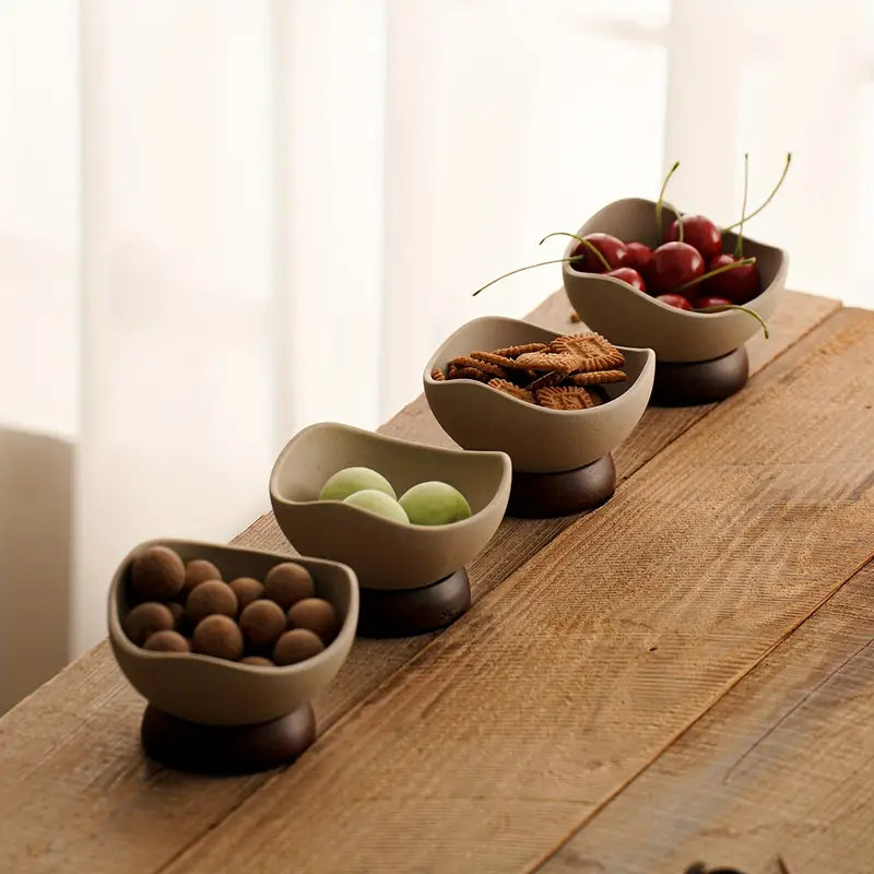 Ceramic Dessert Bowl - Cereal, Yogurt, Ice Cream, Snack Tray