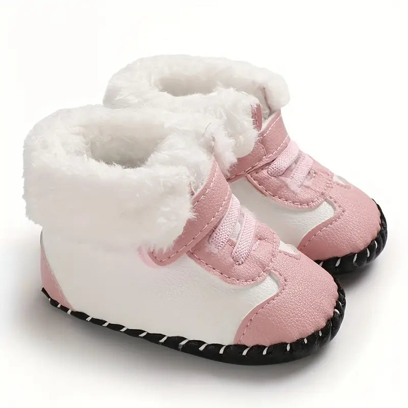 Warm Plush Baby Booties | Breathable Snow Boots for Newborn Prewalkers