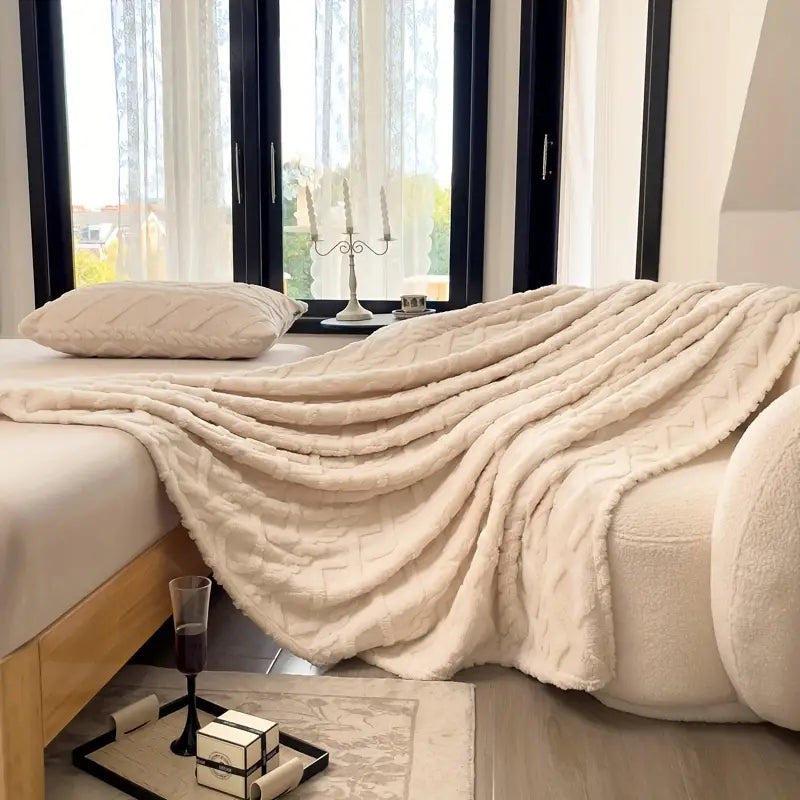 Ultra-Soft Taffeta Throw Blanket - Lightweight, Multi-Purpose