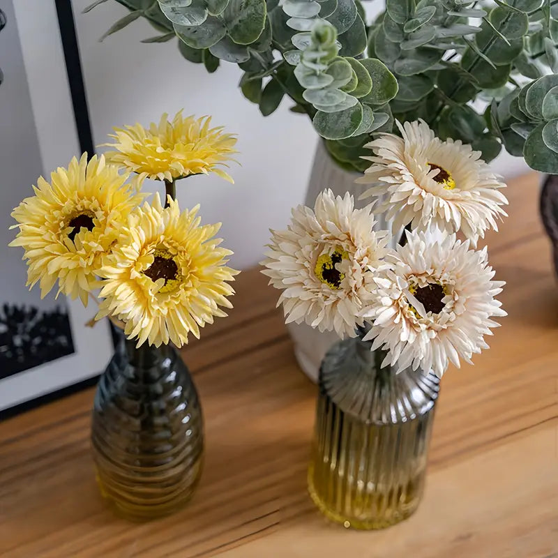 Silk Chrysanthemum Artificial Flowers - Home Wedding Decor (9pcs)