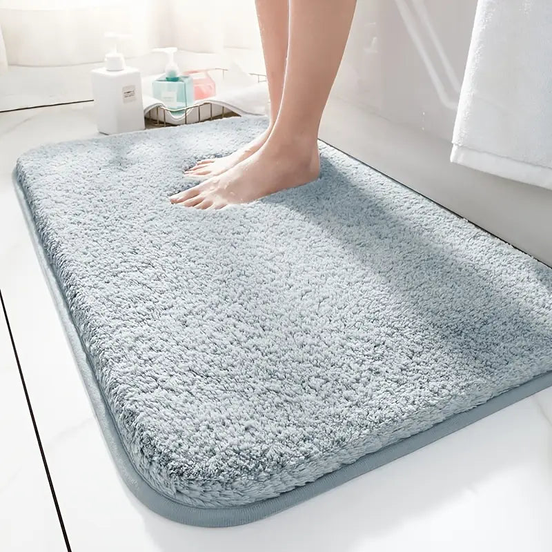 Absorbent Bath Mat Non-Slip Latex Backing Plush Rug 720gsm