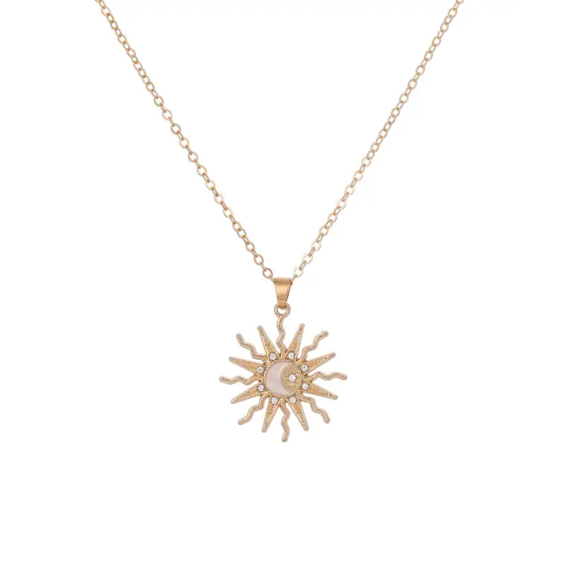 Rhinestone Pendant Necklace - Alloy Jewelry Gift