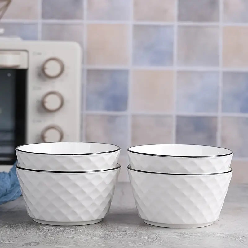 6pcs, Ceramic Bowl Set, Home Kitchen Dinnerware