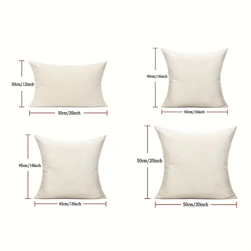 Autumn Leaf Embroidered Cushion Covers - 2pc Set