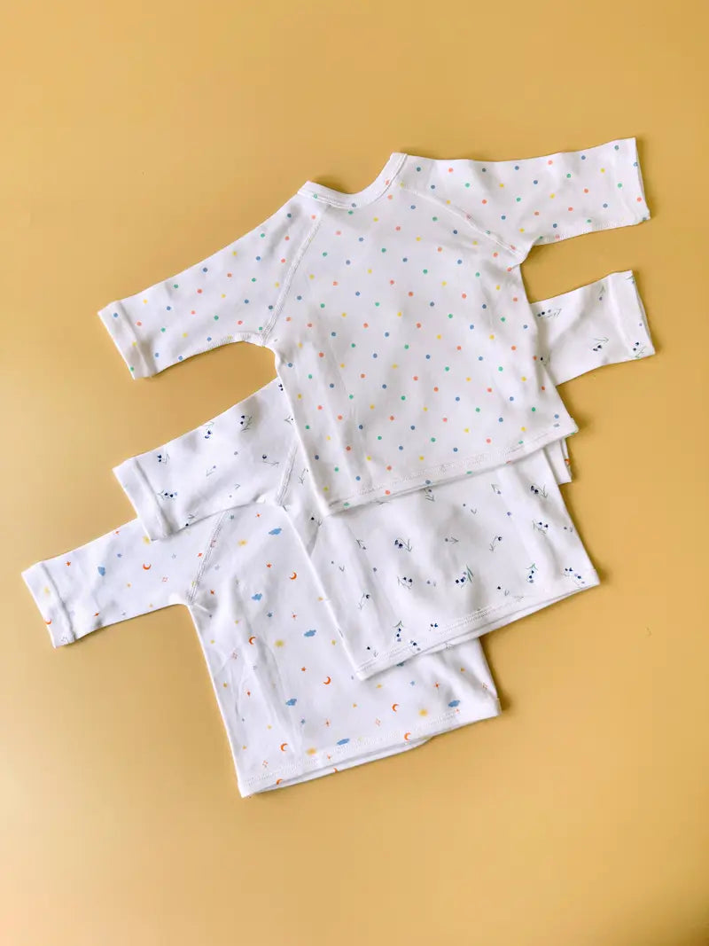 3-delige baby-outfit met cartoonpatroon voor jongens - T-shirt met lange mouwen, casual katoenen top voor peuters en baby's
