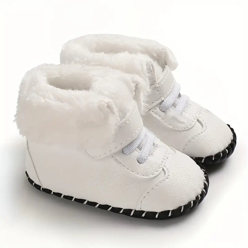 Warm Plush Baby Booties | Breathable Snow Boots for Newborn Prewalkers